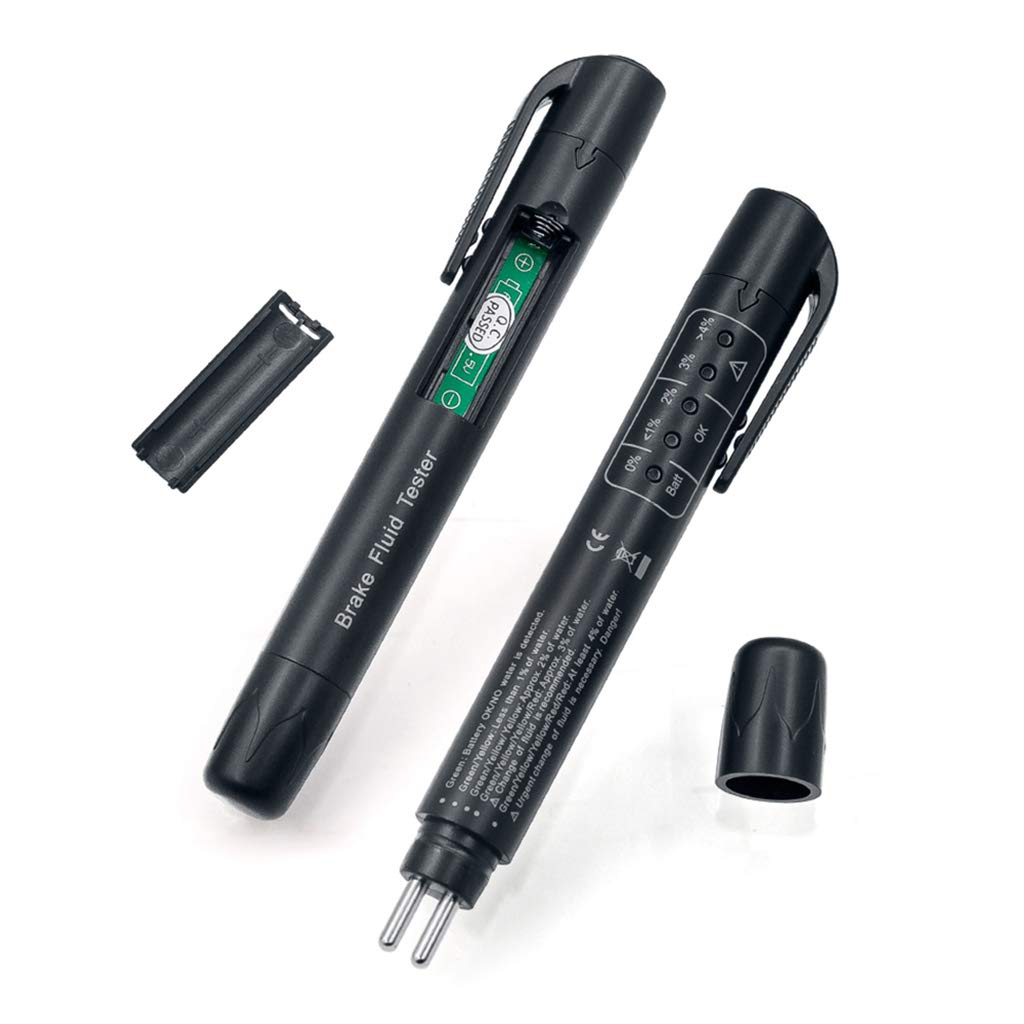 MAXBELL Universal Brake Fluid Liquid Oil Tester Pen 5 LED Indicator Car Testing Tool