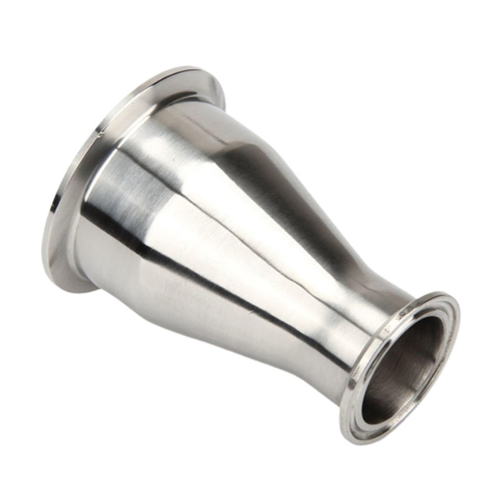 1 conector reductor de triple abrazadera de acero inoxidable, conector de tubería sanitaria SS304 de 19 mm a 102 mm (50,5-119 mm) (38 x 25 a 50,5 x 50,5)