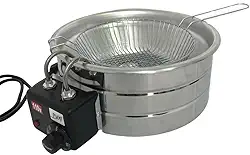 Fritadeira Elétrica Inox Redonda Tacho 5 Litros BONI 220 V