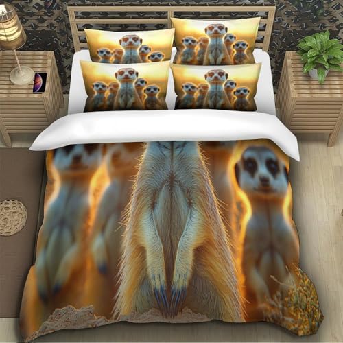 Parure de lit motif feuille d'érable super douce fermeture éclair 3D