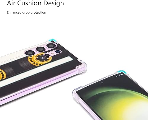 Miniatura 3 de Funda compatible con Galaxy S23 Ultra, funda retro vintage con funda protectora de TPU suave para Galaxy S23 Ultra de 6.8 pulgadas