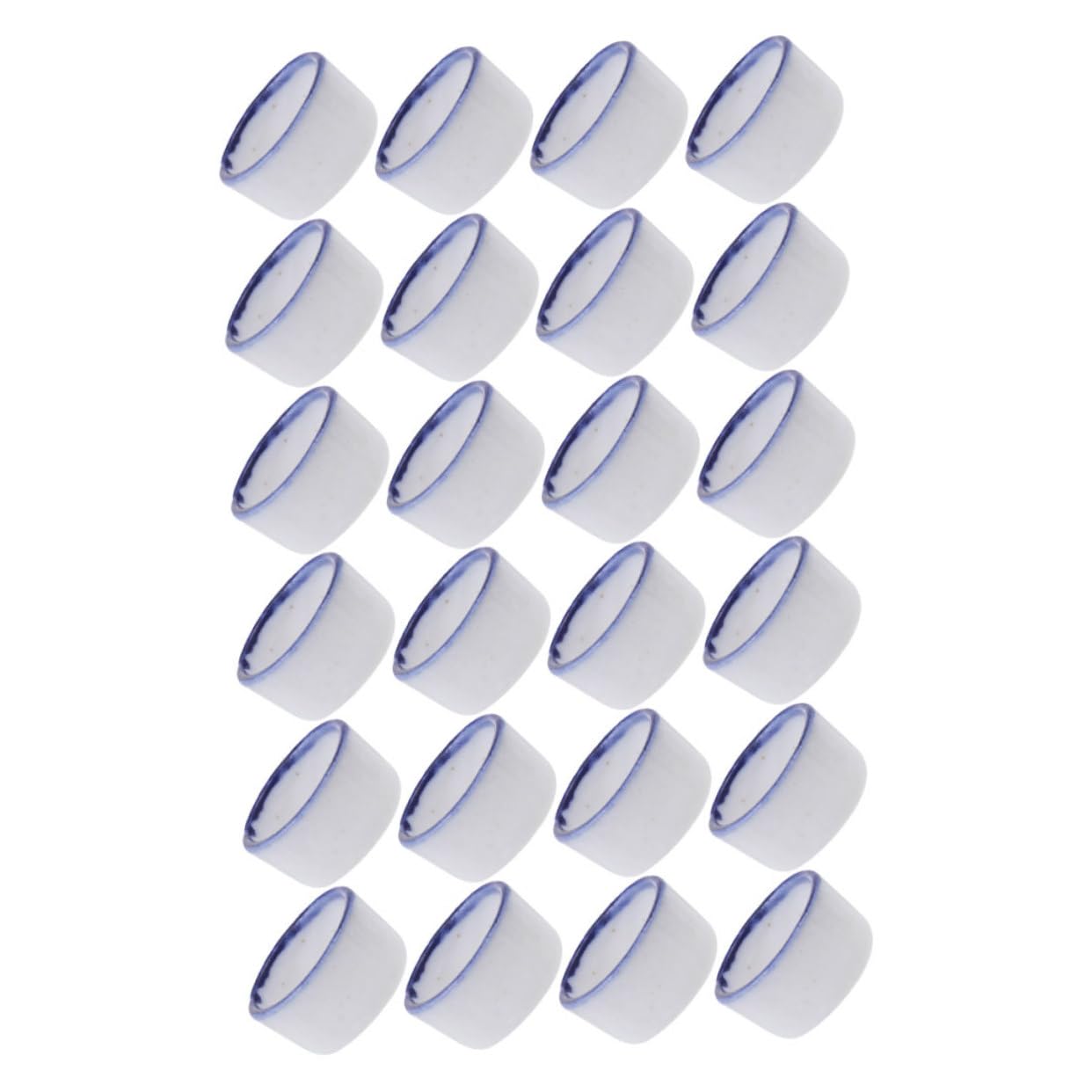 Happyyami 24Pcs Mini Ceramic Water Bowls for Spiders and Space Saving Feeding Dish for Crab and Tarantula Durable Tiny Water Sink for Reptile Tanks