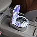 BYNYXI Aschenbecher Auto mit Deckel, Zigaretten Aschenbecher für Draussen Geruchsentferner Rauchdiffusor Aschenbecher mit Blauer LED Kühlleuchte für Auto Büro Dekoration-7cmx6cmx5cm