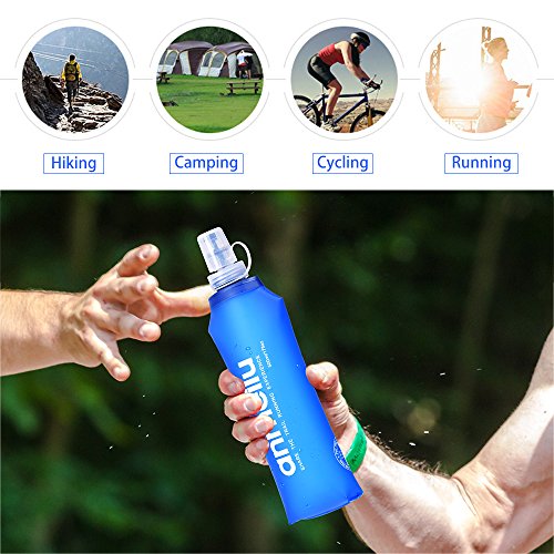 DECDEAL 250 ML / 500 ML TPU Garrafa Macia Água Esporte Ao Ar Livre Ciclismo Correndo Garrafa De Hidr