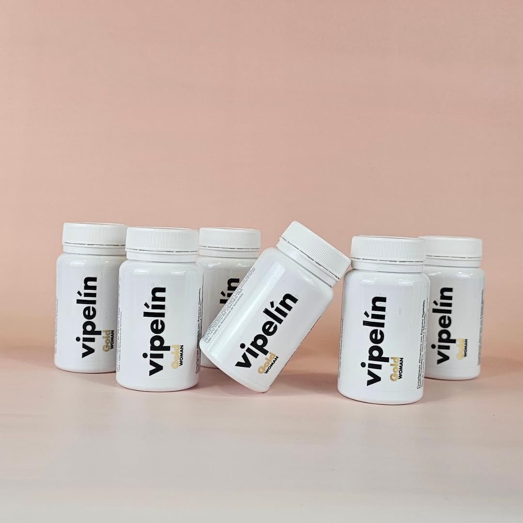 VIPELINE GOLD – dostawa na 6 miesięcy – witaminy dla zdrowych włosów – dla kobiet w okresie menopauzy i po okresie menopauzy - 100% naturalne składniki – Formuła z granatem, biotyną i cynkiem.