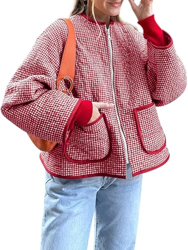 Amazon.com: Yousify Zip Up Jackets for Women Lightweight Trendy