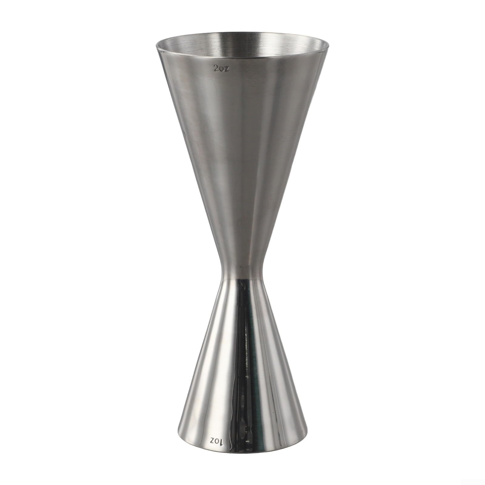 Pumixiy Double Shot Measuring Jigger Premium Stainless Steel Bar Tool Cocktail Mixer Dual Measurement Cup Professional Bartender Spirits Pour Spout(30/60ml)