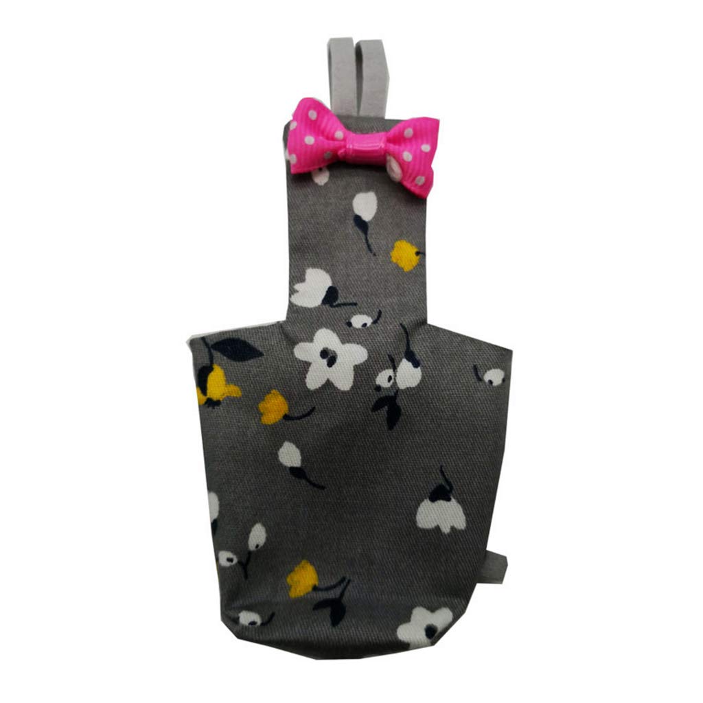 Buwei Parrot Pañal con Bowtie Lindo Colorido Fruta Floral Cacatúa Palomas Pequeño Med