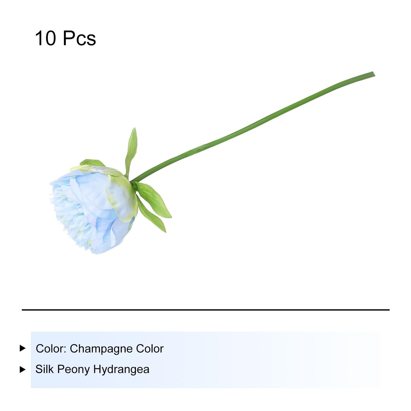QUARKZMAN Confezione da 10 Teste di Fiori Artificiali Fiori Finti Azzurra