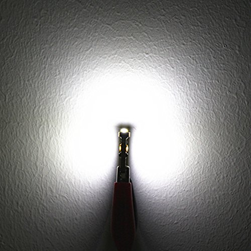 4 Bombillas LED T5 para interior de vehículo, luz blanca miniatura 2