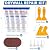 4 Pack Drywall Repair Kit, Wall Spackle Repair, Wall Mending Agent, Drywall Hole Fill Quick and Easy Solution, Wall Patch Repair Kit with Scraper and Sandpaper(4 x 100g)