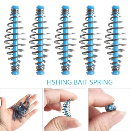 Set de 50 muelles inline para cebo de pesca de acero inoxidable miniatura 5