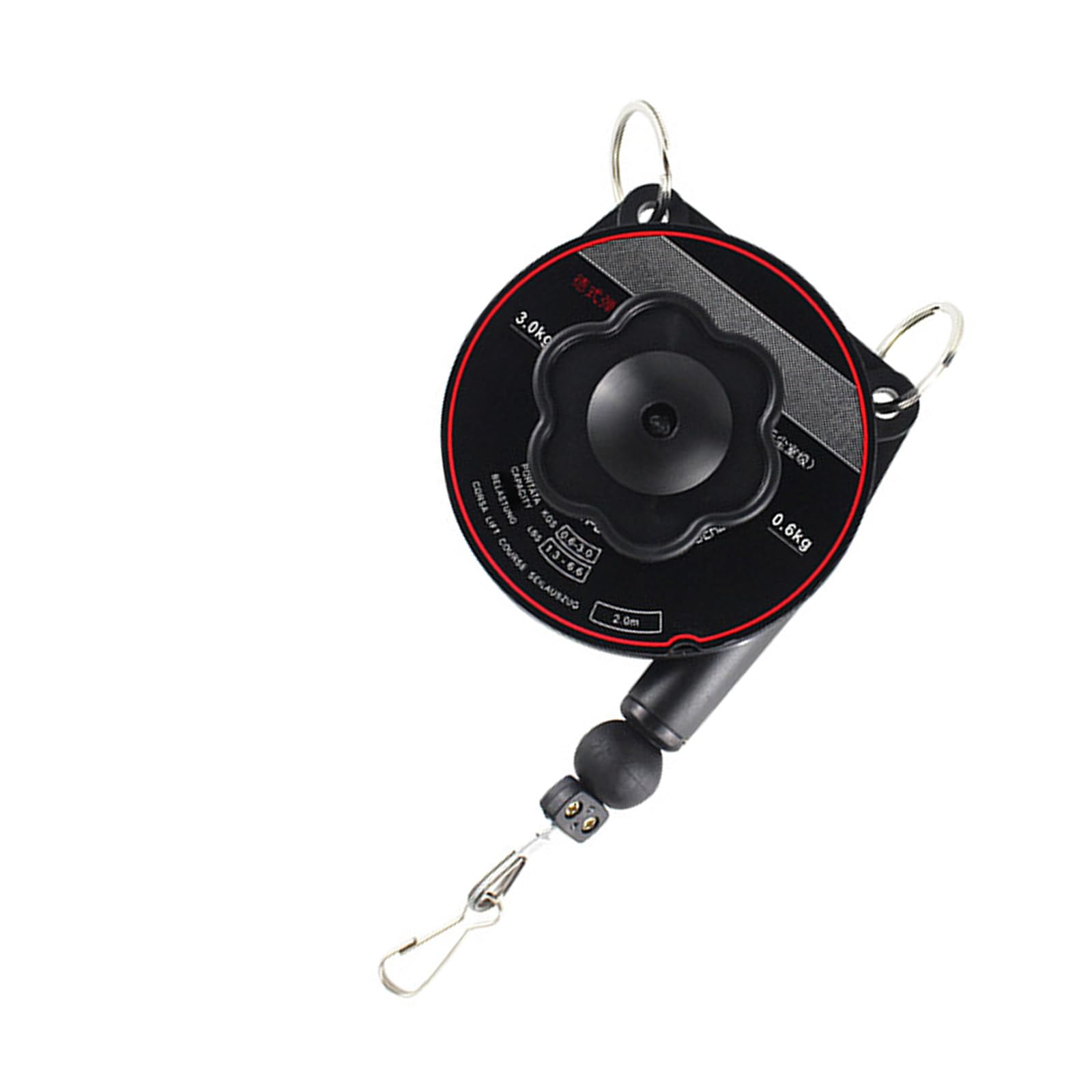 Hdoytxxm German 0.6 3.0Kg Adjustable Hanging Hook For Workplaces 50Cm To 200Cm Ranges Mechanism High Strength Materials Hanging Hook Reel