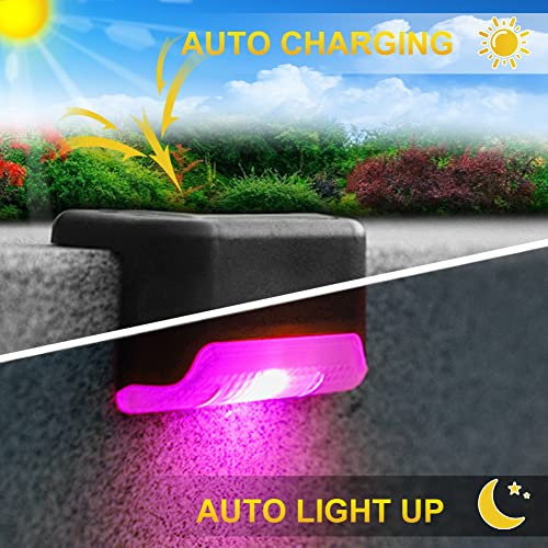 XhuangTech Solar Deck Lights Outdoor 12 Pack - Image 3