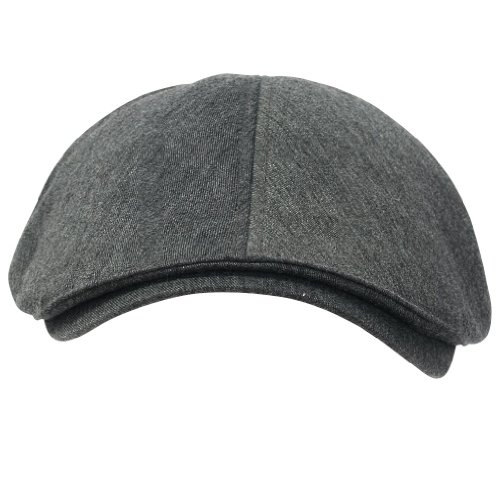ililily Cotton Flat Cap Cabbie Hat Gatsby Ivy Irish Hunting Newsboy Stretch Fit, Pink