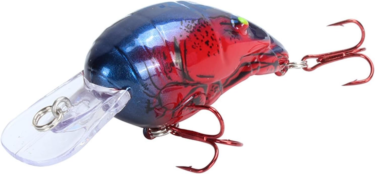 10pcs 7cm 11.5g Bass Fishing Lure Crankbait with Long Plastic Lip 8# Hook Mouse Model 3D Eyes Jerkbait Plastic Artificial Hard Lure Lifelike Swimbaits