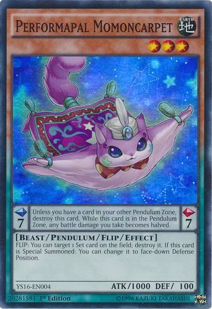 Amazon.com: YU-GI-OH! - Performapal Momoncarpet (YS16-EN004