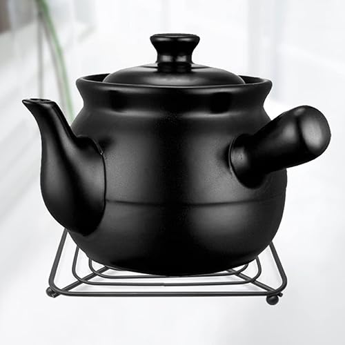 Miniatura 4 de 3 Pack Iron Pot Holder Iron Pot mat cast Iron Trivet Kitchen pad Cookware Color  Black Size  18X18X13CM