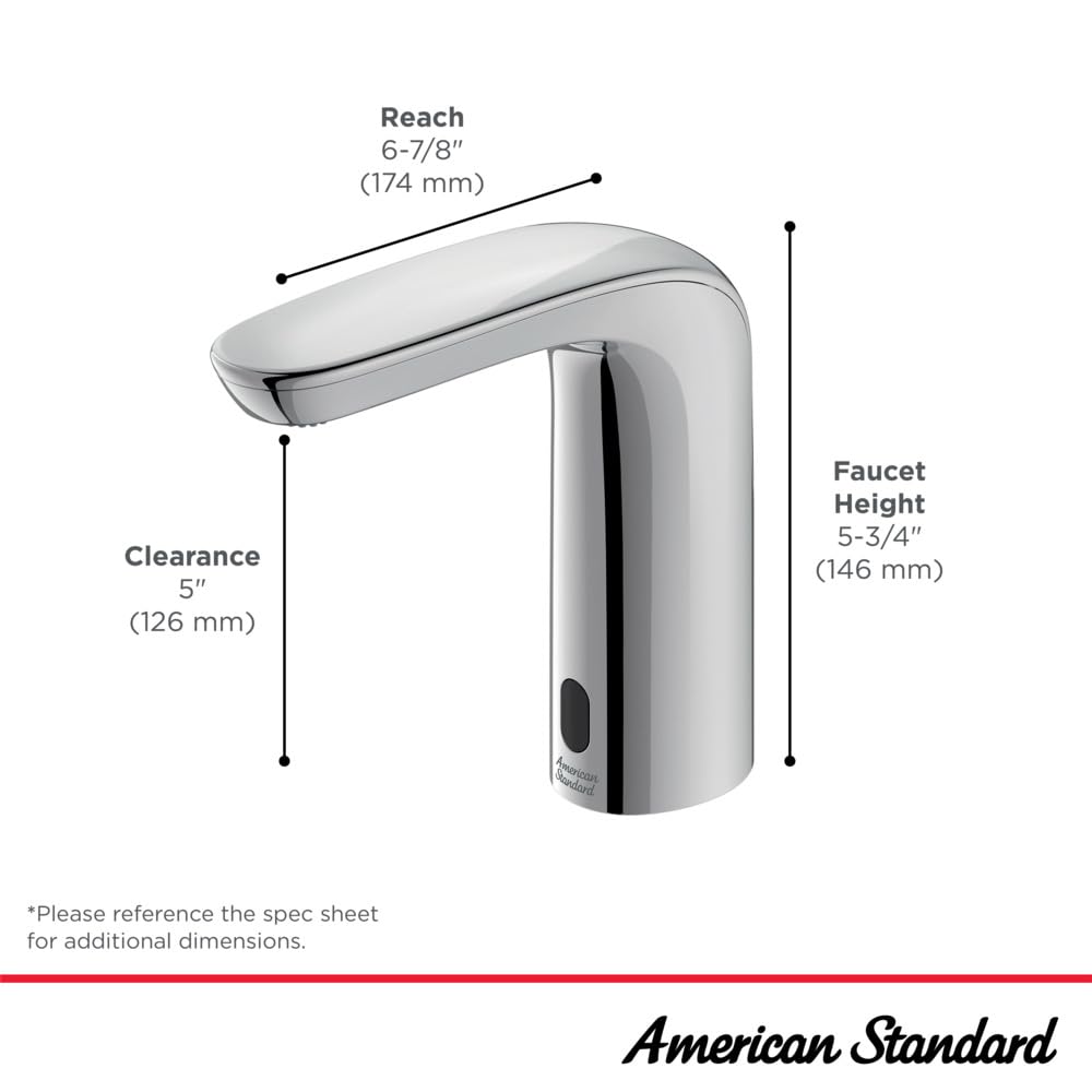 American Standard 7766115.002 NextGen Selectronic - Grifo sin contacto, funciona con pilas, 1.5 GPM, cromo pulido