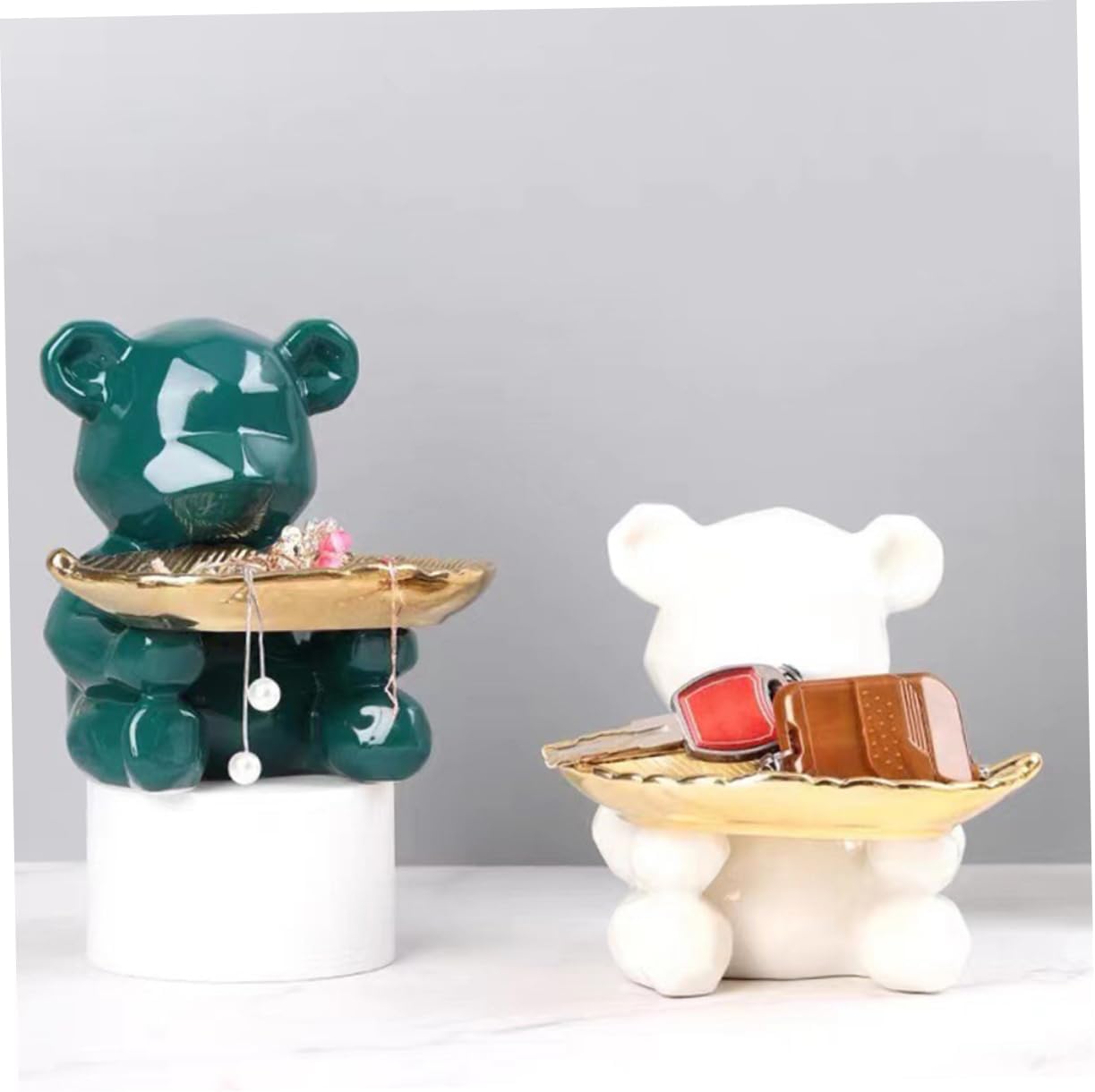 VALICLUD Jewelry Tray Organizer Jewelry Organizer Ceramic Dish Display Tray Storage Plate