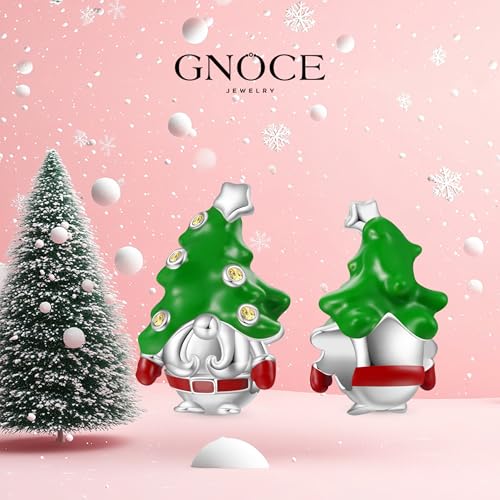 Image of GNOCE Christmas Charm Silver Plated & Sterling Silver Bracelet Gift