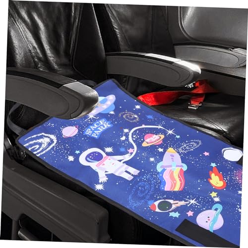 Extensor de asiento de avión textil premium con diseño estrella azul 5