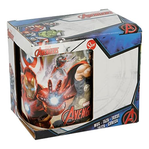 Stor Taza de cerámica de 325 ml en caja regalo de Los Vengadores - Marvel
