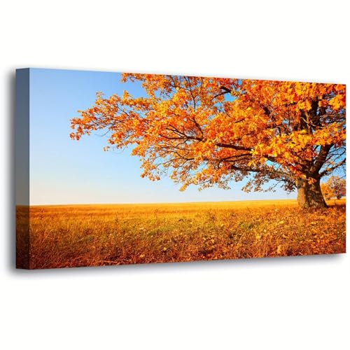 Ginkgo arbre impression peintures moderne contre les murs vides et tristes 60x135