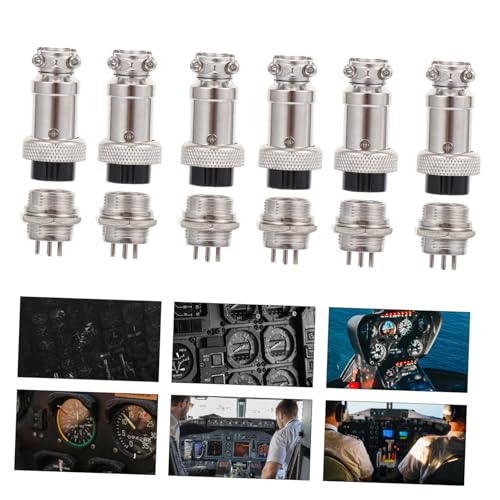 Conjunto de 12 conectores de aviación eléctricos miniatura 7