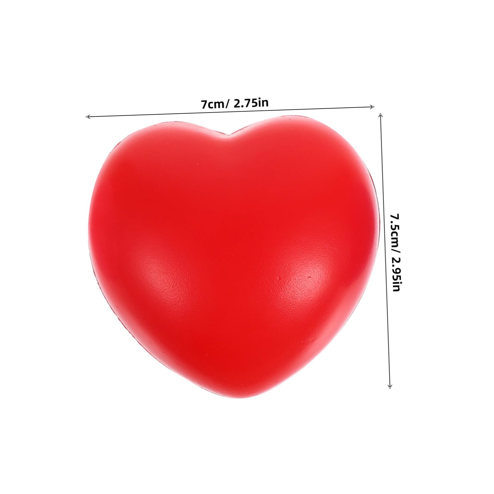 PartyKindom Ergonomic Heart Shaped Squeeze Ball Stress Balls for Hand Therapy Hand Grip Balls Hand Strength Training Friends and Seniors