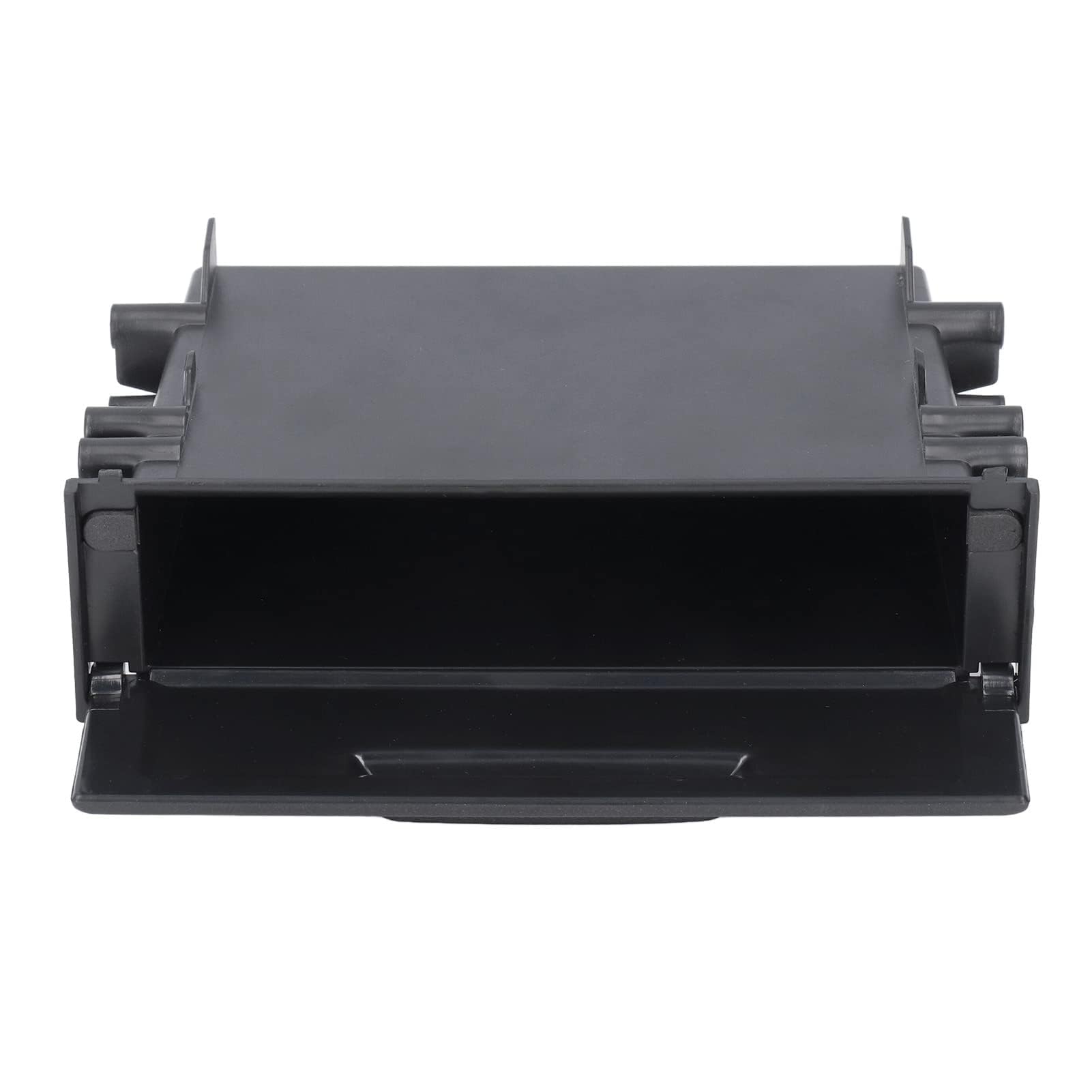 Boîte de Rangement pour Autoradio, 1DIN Premium ABS Multi-applications Noir Organiseur Intérieur Boîte de Rangement Stéréo pour Voiture Remplacement Universel pour Automobile