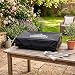 Dellonda 4 Burner Portable Gas Plancha 10kW BBQ Griddle, Supplied with Water Resistant PVC Cover, Stainless Steel - DG234