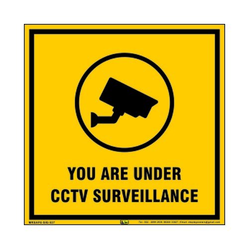Mr. Safe - You Are Under CCTV Surveillance Eco Vinyl Sticker 8 inch X 8 inch (B07C4JNTLM) Amazon Price History, Amazon Price Tracker