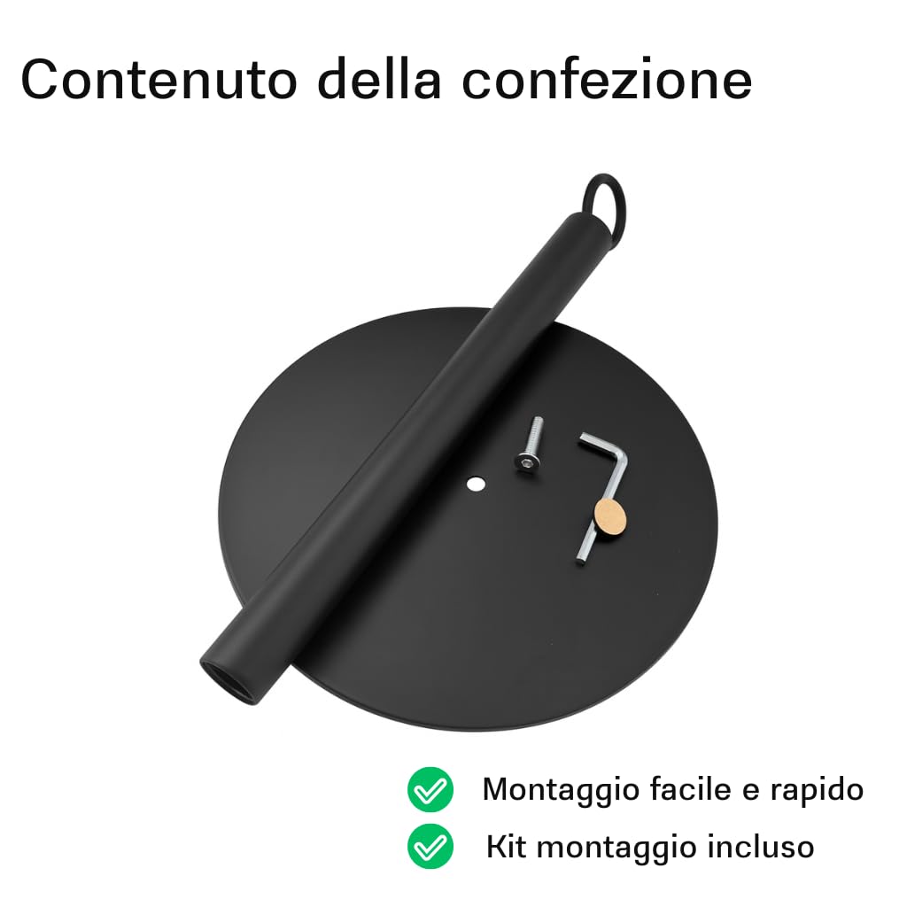 Porta Scottex Cucina e Porta Rotolo Industriale, Portarotolo per Rotoloni di Carta Grandi 20,5 cm, Supporto da Appoggio per Piano di Lavoro, Dispenser Carta Cucina Robusto, Portascottex