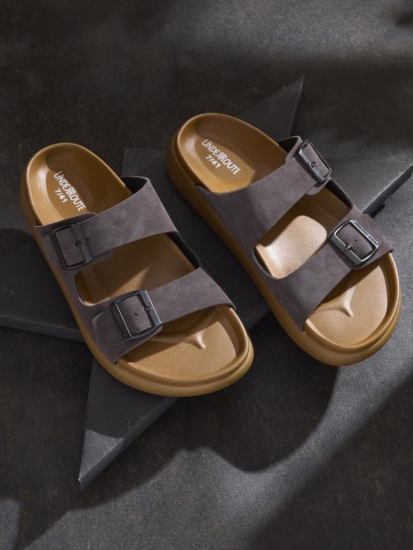 Image of UNDERROUTE mens Underroute Urgh 03 Stylish Durable Soft Footbed Synthetic Casual Sandals for Men Sandal