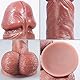 Reproduktion echte handgemachte Dildo, Riesiger, realistischer Silikon-Dildo mit starkem Saugnapf für freihändiges Spiel, flexibler Dildo für Analspiel und G-Punkt-Masturbation für Frauen.