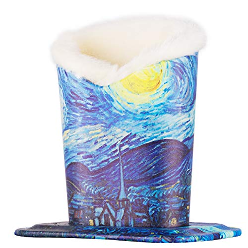 Image of Plush Fluffy Lined Anti-scratch Eyeglasses Holder Protective Glasses Stand Case