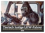 Tierisch lustige LKW-Fahrer (Wandkalender 2026 DIN A2 quer), CALVENDO Monatskalender: Ein Muss für alle LKW und Trucker Fahrer, die mit einem Lächeln in den Tag starten wollen (CALVENDO Mobilitaet)