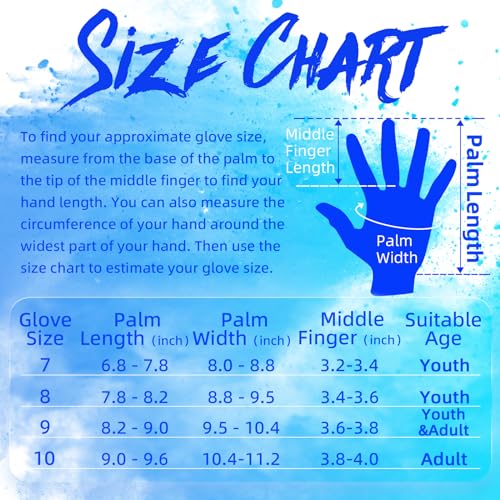 Wvvou Soccer Goalie Gloves Youth Adults, High Performance Goalkeeper Gloves thumb #4
