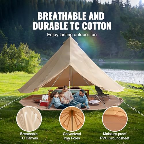 Carpa Happybuy Canvas Bell 6 m para camping familiar miniatura 2