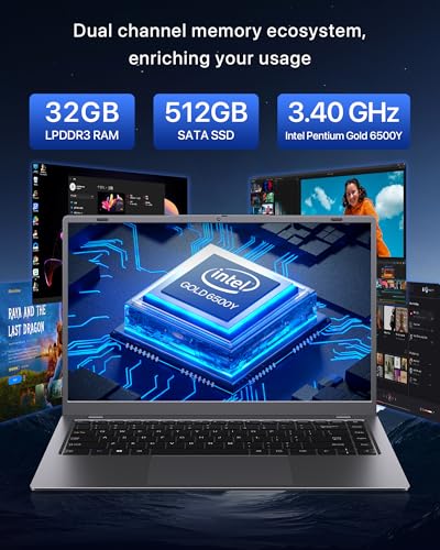 Laptop RNRUO NCS215Y Pentium Gold 32GB 512GB 14" FHD miniatura 2