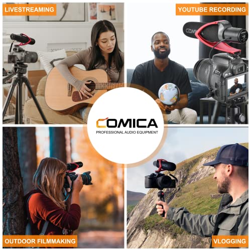 Comica CVM-V30 PROR Shotgun Video Mikrofon,Richtmikrofon DSLR Externe Mikrofon für Canon Sony Nikon Panasonic Camcorder Smartphone PC Laptop,Kamera Mikrofon für Video mit Windschutz und 3,5mm TRS/TRRS - Image 7