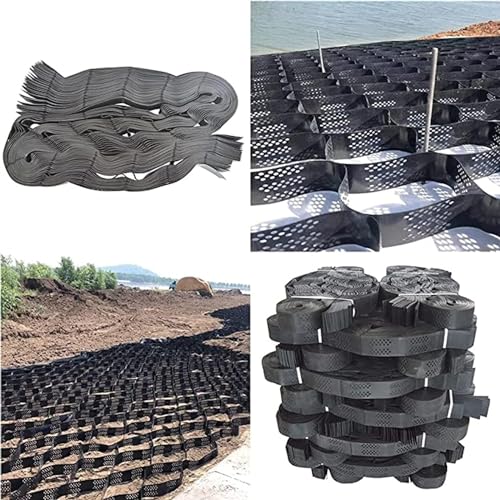 Grille de sol pour contrôle de l'érosion et stabilisation de gravier 10x6m - 8