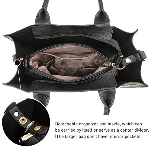 Image of Dasein Women's Designer Handbags Fashion Satchel Handbags Shoulder Bags Top Handle Work Bags w /Belt