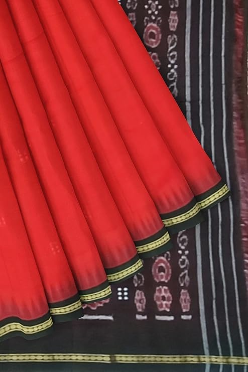 Image of Sambalpuri Cotton Saree of Odisha Ikkat Orissa Traditional Handloom Sari | Bomkai | Pata | Nuapatana | sambalpuri saree | khandua patta sare | without Blouse JH524