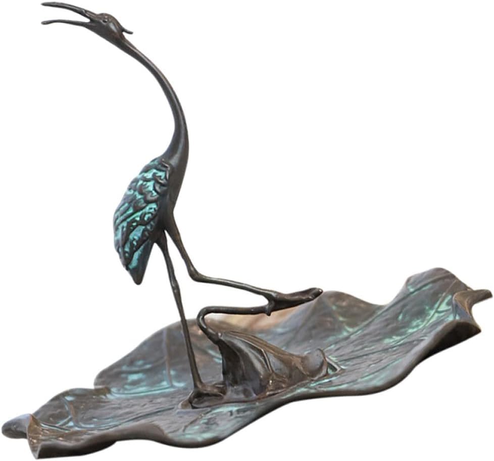 YARNOW Chic Crane Incense Holder Coil Storage Rack Tabletop Decoration Practical Household Incense Burner for Home and Hotel Desktop Display