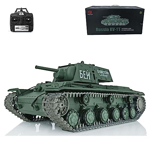 wheelfun Heng Long US in Stock, Infrared Combat RC Tank 2.4G 1/16 7.0 Upgraded Soviet Kv-1 RTR...