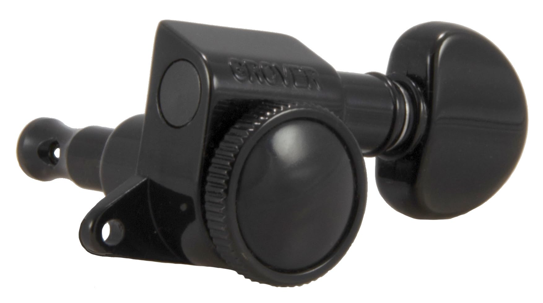 Grover 505BC12 - Mini rotomatics con blocco rotomatico, 12 corde, 6 + 6, nero cromato