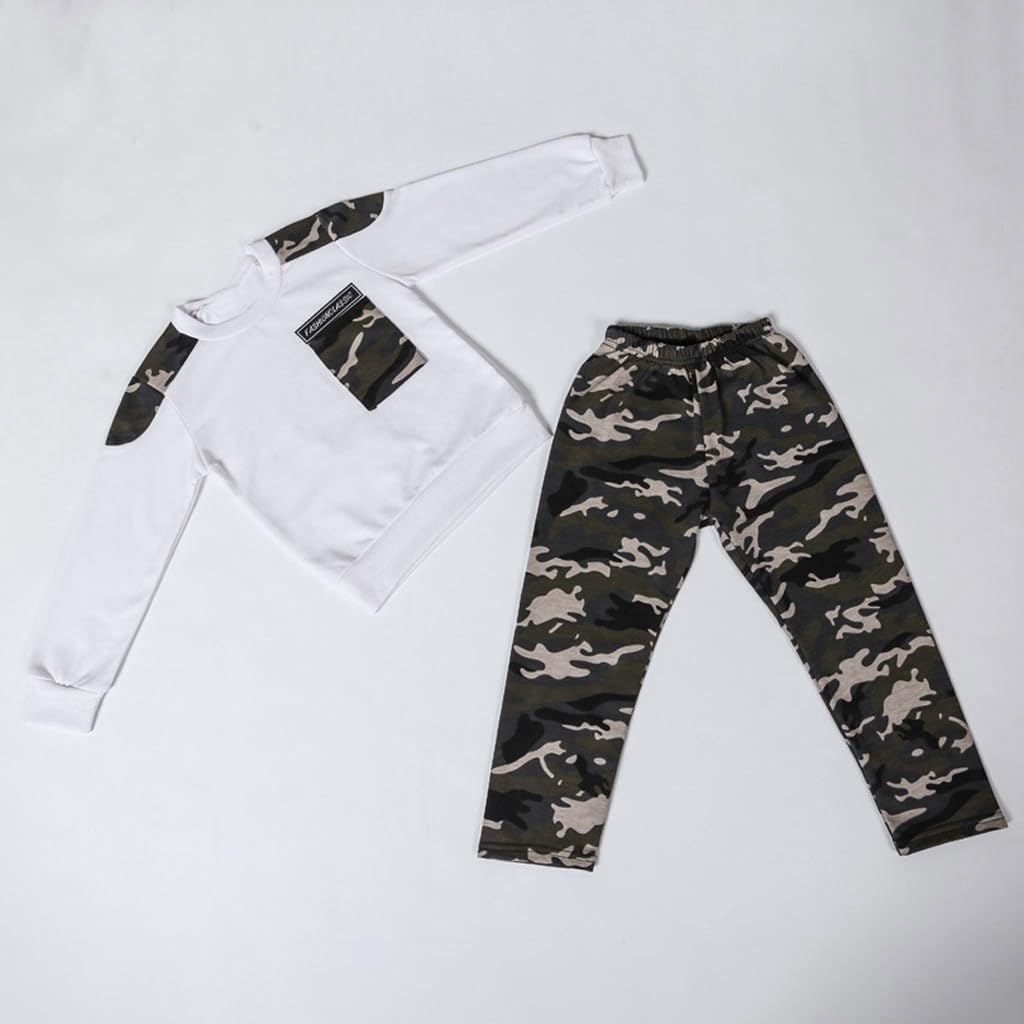 Girls Boys Fall Winter Hooded Sweatshirts And Wide Leg Joggers Warm Tracksuit With Pockets Back To School Clothes