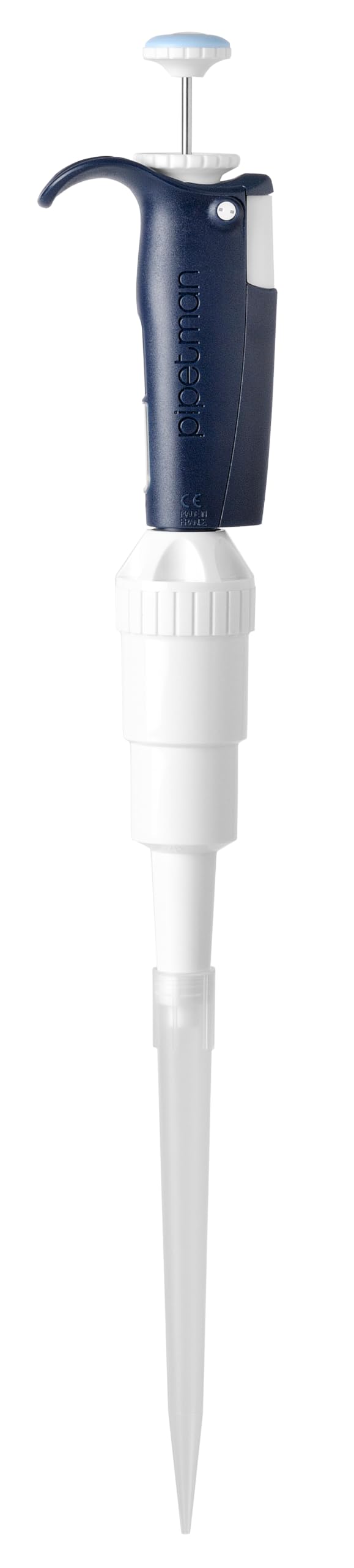 Gilson Pipetman P10ml Einkanalpipette mit Plastikabwerfer, 10000µl Kapazität, Hellblau/Blau